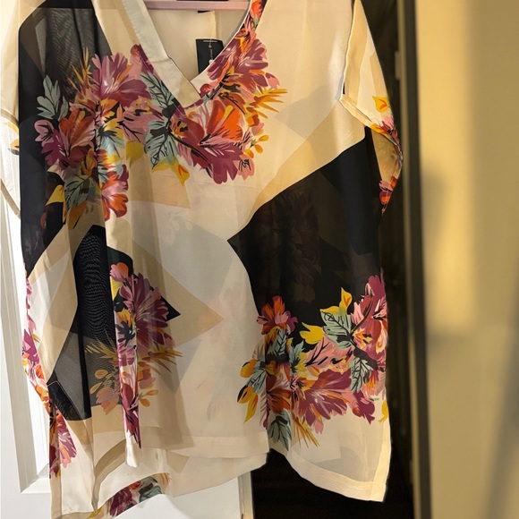 Floral Print Women's Top - Multicolor - Picture 5 of 7